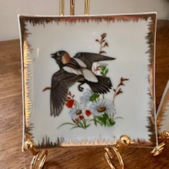 Vintage Bradley Exclusives Bird Coasters/Plates – Set of 4 - Picture 2 of 10